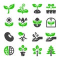 Plant icon set