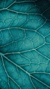 Plant leaf closeup. Mosaic pattern of  cells and veins. Blue-green mobile phone wallpaper. Abstract vertical background on Royalty Free Stock Photo