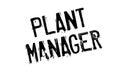 Plant Manager rubber stamp