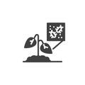 Plant pests vector icon