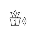 Plant, pot icon. Simple line, outline vector elements of smart home for ui and ux, website or mobile application Royalty Free Stock Photo