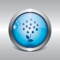 plant and rain icon. Vector illustration decorative design Royalty Free Stock Photo