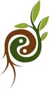 Plant root logo