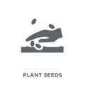 plant Seeds icon from Agriculture, Farming and Gardening collect Royalty Free Stock Photo