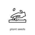 plant Seeds icon from Agriculture, Farming and Gardening collect Royalty Free Stock Photo