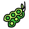 Plant soy icon vector flat Royalty Free Stock Photo