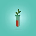 Plant in vitro isometric icon. Simple color vector of science icons for ui and ux, website or mobile application