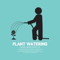 Plant Watering With Rubber Hose Tube