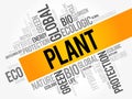 Plant word cloud Royalty Free Stock Photo