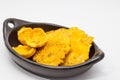 Plantain cups and patacones Royalty Free Stock Photo