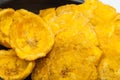 Plantain cups and patacones Royalty Free Stock Photo