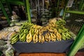 Plantains on display at the Paloquemao Food Market Royalty Free Stock Photo