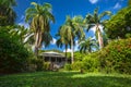 Planter house in botanic garden. Road Town, Tortola Royalty Free Stock Photo