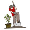 Planting a Tree Royalty Free Stock Photo