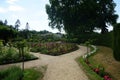 Beds of blooming flowers decorate Sanssouci Park in July. Potsdam, Germany Royalty Free Stock Photo