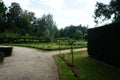 Beds of blooming flowers decorate Sanssouci Park in July. Potsdam, Germany Royalty Free Stock Photo