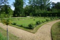 Beds of blooming flowers decorate Sanssouci Park in July. Potsdam, Germany Royalty Free Stock Photo