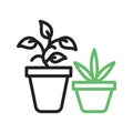 Plants icon vector image. Royalty Free Stock Photo