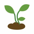 Plants icon vector image. Royalty Free Stock Photo