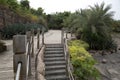 Plants ,sink and alley arranged in the park Royalty Free Stock Photo