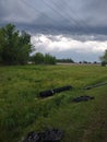 plants, storm ,clouds, thunderstorm ,weather, trees