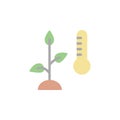 Plants, temperature, weather icon. Simple color vector elements of automated farming icons for ui and ux, website or mobile