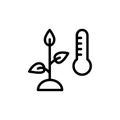 Plants, temperature, weather icon. Simple line, outline vector elements of automated farming icons for ui and ux, website or