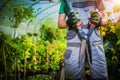 Plants Trimming Time Royalty Free Stock Photo