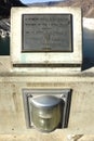 The Plaque from The American Society of Civil Engineers. Hoover Dam, Arizona, USA. June 14, 2014.