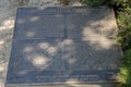 A plaque at the Ari Burnu Cemetery (ANZAC) at the north end of Anzac Cove in Turkiye. Royalty Free Stock Photo
