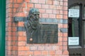 Plaque commemorating the place of residence of Torun rabbi Zwi Hirsch Kalischer