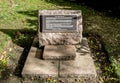 A plaque in commemoration of people died in Piper Alpha oil platform disaster, Hazlehead park, Aberdeen, Scotland