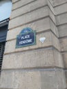 Plaque de rue place VendÃÂ´me Paris Royalty Free Stock Photo