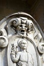 Plaque on Entrance Gate in Historic Old City Walls, Lucca, Tuscany, Italy