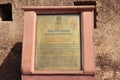 Plaque at entrance of Ranthambhore Fort