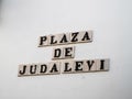 Plaque honoring Juda Levi in Cordoba, Spain, Espana