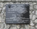 Plaque of Jozef Pilsudski in Opatija. Croatia