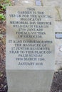 Plaque marking massacre of Jews in 1190 AD