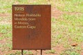 A plaque marking Nelson Mandela`s birth