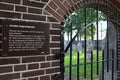 Gate to the Jewish cemetery in Elburg.