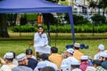 Eid al-Adha, Eid prayers in the Plashet Park in Newham, London