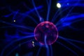 Plasma ball lamp energy, Royalty Free Stock Photo