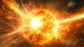 plasma collapsing solar flare Royalty Free Stock Photo