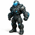 Plasma-Enhanced Battle Exoskeleton Royalty Free Stock Photo