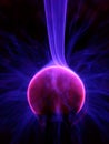Plasma lamp close up Royalty Free Stock Photo