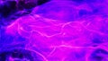 Plasma in room fly and form swirls, lines, net structures. Colorful beautiful bg with lambent magic particles. Glow