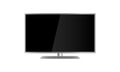 Plasma, silver lcd realistic, TV flat screen, illustration. Royalty Free Stock Photo