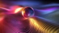 Plasmonic Nanoparticles Manipulating Light Waves in Abstract Design Royalty Free Stock Photo