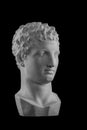 Plaster bust sculpture portrait of a man Hermes