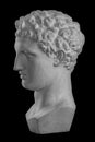 Plaster bust sculpture portrait of a man Hermes